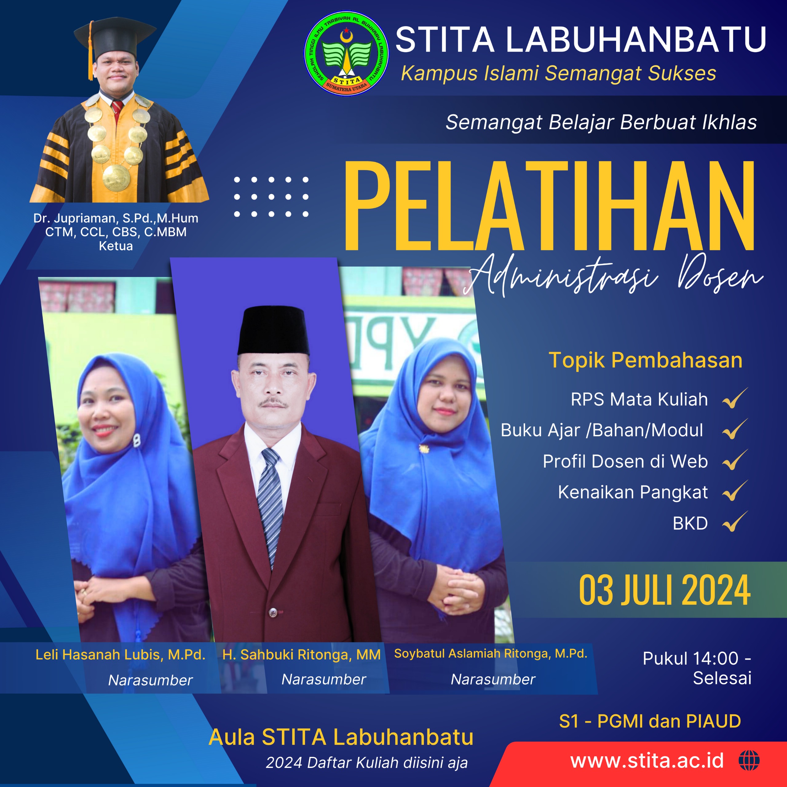 PELATIHAN ADMINISTRASI DOSEN TAHUN 2024